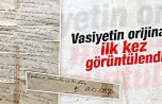 İşte Atatürk'ün orjinali vasiyetnamesi