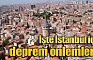 İşte İstanbul'un deprem önlemleri