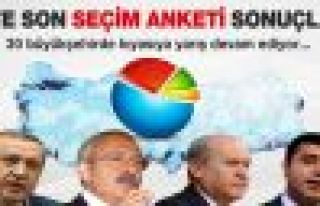 İşte son seçim anketi