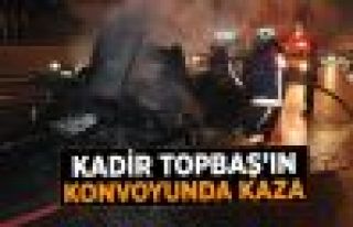  Kadir Topbaş'ın Konvoyunda Kaza