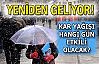 Kar yeniden geliyor