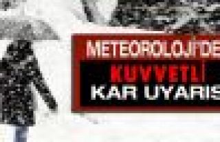 Meteorolojiden 'kuvvetli kar' uyarısı