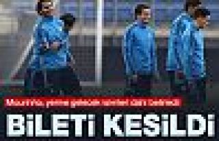 Mourinho, Türk oyuncunun biletini kesti