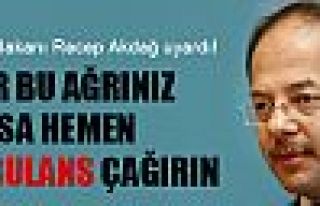 Sağlık Bakanı'ndan göğüs ağrısı uyarısı