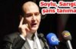 Soylu, Sarıgül'e şans tanımadı