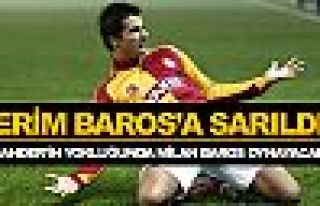 Terim, Baros'a sarıldı