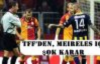 TFF'den, Meireles için şok karar