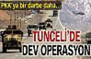 Tunceli'de dev operasyon!