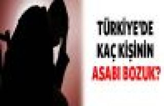 Türkiye'de kaç kişinin asabı bozuk?