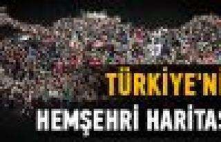 Türkiye'nin hemşehri haritası