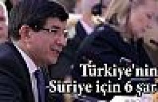 Türkiye'nin Suriye için 6 şartı var